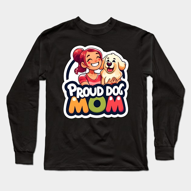 golden retriever dog mom Long Sleeve T-Shirt by DesignByKev